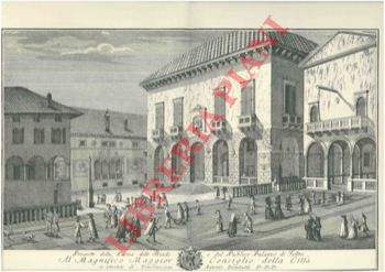 - - Prospetto della Piazza delle Biade e del Pubblico Palazzo di Feltre.