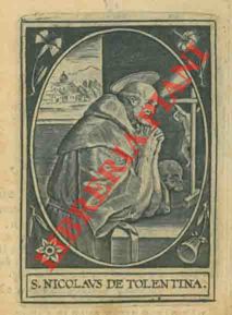 - - S. Nicolaus de Tolentina.