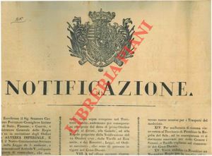 - - Regolamento del sistema doganale nel Granducato.