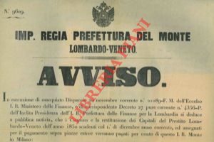 - - Banche accettanti la restituzione del Prestito Lombardo-Veneto.