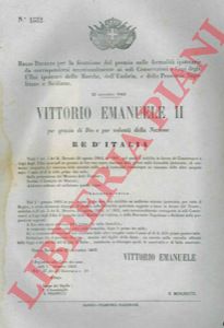 - - Premio per le formalit ipotecarie da corrispondersi eccezionalmente ai soli Conservatori delle Marche, Umbria, e delle Provincie Napoletane e Siciliane.