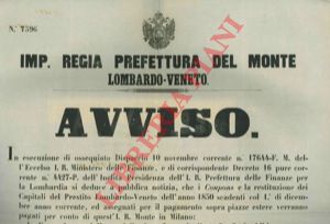 - - Banche accettanti la restituzione del Prestito Lombardo-Veneto.