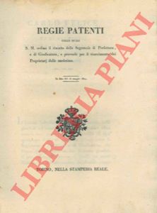  - Si ordina il riscatto delle Segreterie di Prefettura, e di Giudicatura, e provvede per il risarcimento dei Proprietarj delle medesime.