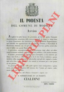 - - Invito a rintracciare tra le Carte in possesso tutti gli Atti originali fatti in passato ai Conservatori di Pubbliche Rappresentanze.