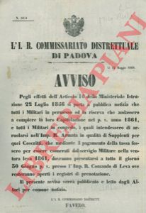 - - Obbligo di registrarsi anche per i supplenti dei coscritti.