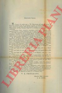 - - Contratto di concessione di Privativa della Stampa delle Leggi.