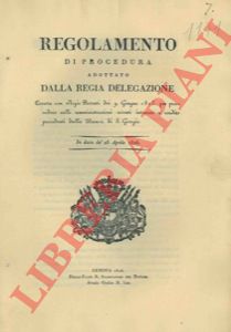 - - Provvedimenti sulle amministrazioni relative alla Banca di S. Giorgio.