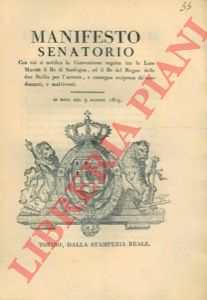 - - Sulla convenzione seguita tra il Re di Sardegna ed il Re del Regno delle due Sicilie per l'arresto e la consegna reciproca dei condannati e malviventi.