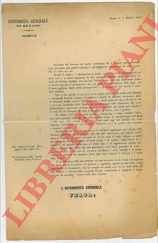 - - Proclama del reggente la Provincia.