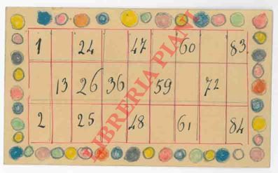 - - Cartelline per tombola, disegnate a mano
