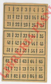 - - Cartelline per tombola,