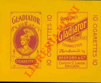 Gladiator Cigarettes - - Etichetta per scatola di sigarette.
