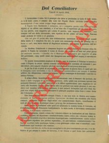 - - Dal Conciliatore.