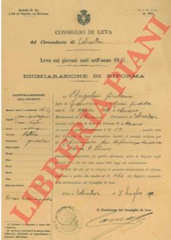 - - Dichiarazione di riforma.