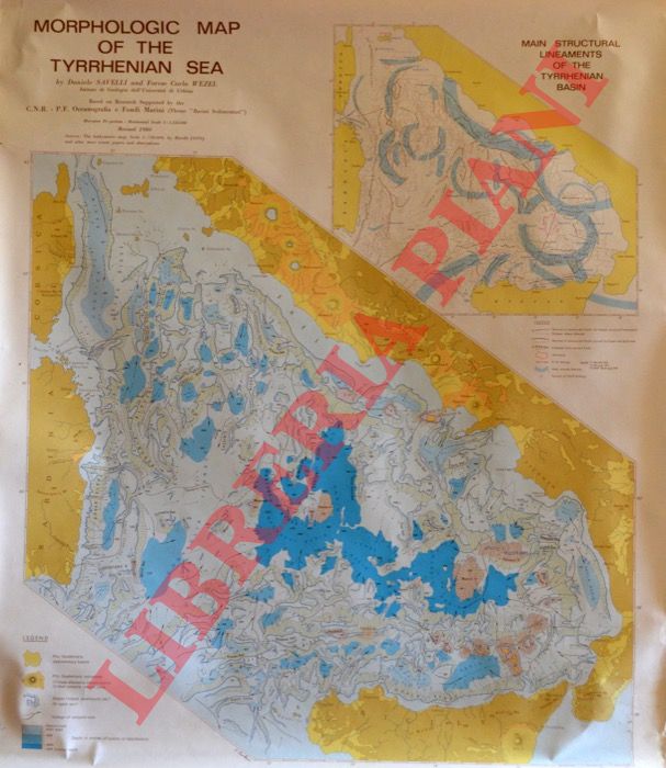 SAVELLI Daniele - WEZEL Carlo - - Morphologic map of the Tyrrhenian Sea.