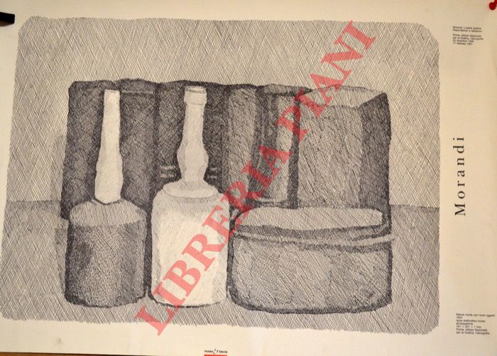 Morandi (Giorgio) - - Natura morta con nove oggetti, 1954.
