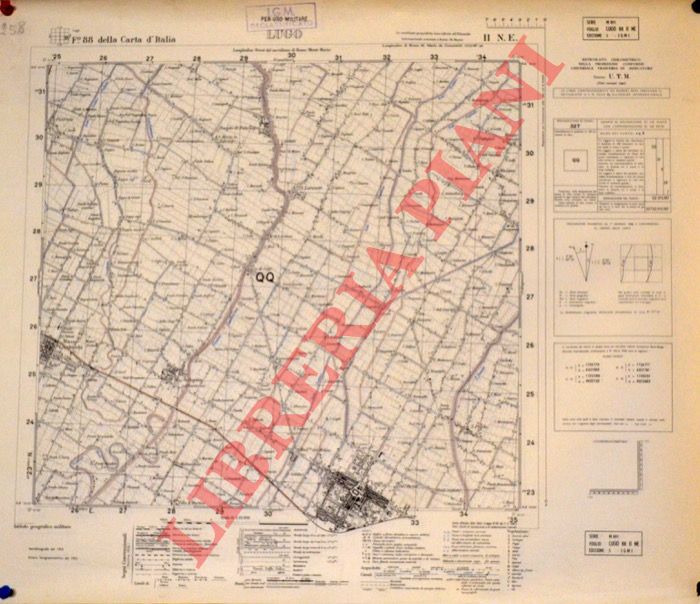Istituto Geografico Militare - Carta d'Italia. - - Lugo. F 88 II N.E.