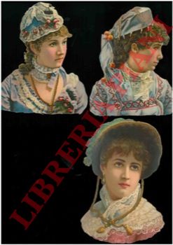 - - Busti di giovani donne con cappello.