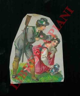 - - Cacciatore e fanciulla.