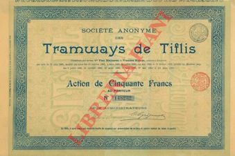 - - Soc. An. des Tramways de Tiflis.