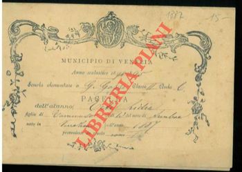 - - Scuola elementare in Venezia. Anno scolastico 1894/95.