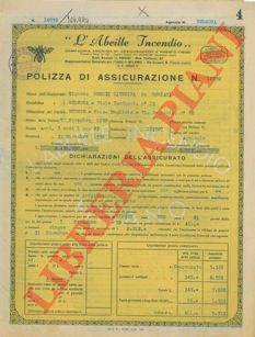 L'Abeille. Milano - - Assicurazione incendio.