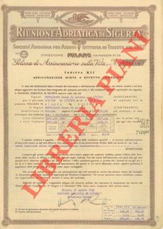 Riunione Adriatica di Sicurt - - Polizza 