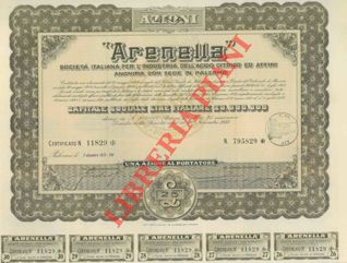 - - Arenella. Soc. Ital. per l'industria dell'acido citrico ed affini.