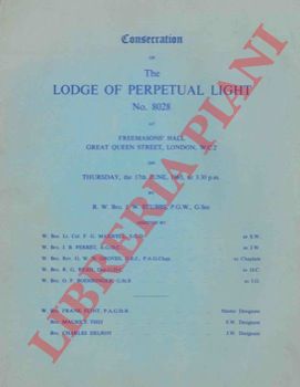 - - Consecration of The Lodge of Perpetual Light N 8028.