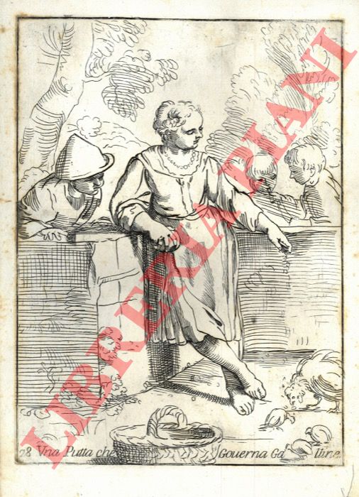 Carracci Annibale - - Una Putta che Governa Galline.