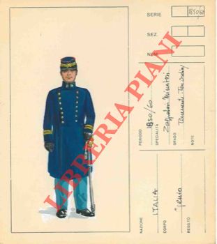 - - Italia : Genio, 1850/60. Zappatori. Minatori. Ten. Ordin.