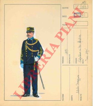 - - Italia : Stato Maggiore, 1871. Capitano in ten. festiva.
