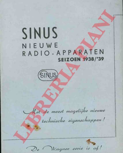 Sinus Radio - - Sinus Nieuwe Radio - Apparaten 1938/'39
