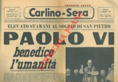 - - Paolo VI benedice l'umanit.