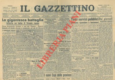 - - Il Gazzettino, Il Regime Facista, La Nazione, L'Avvenire d'Italia.