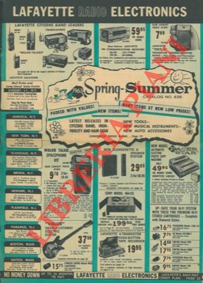 Lafayette. New York - - Radio electronics catalogue n 635.