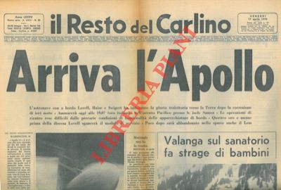 - - Riuscito il salvataggio dell'Apollo.