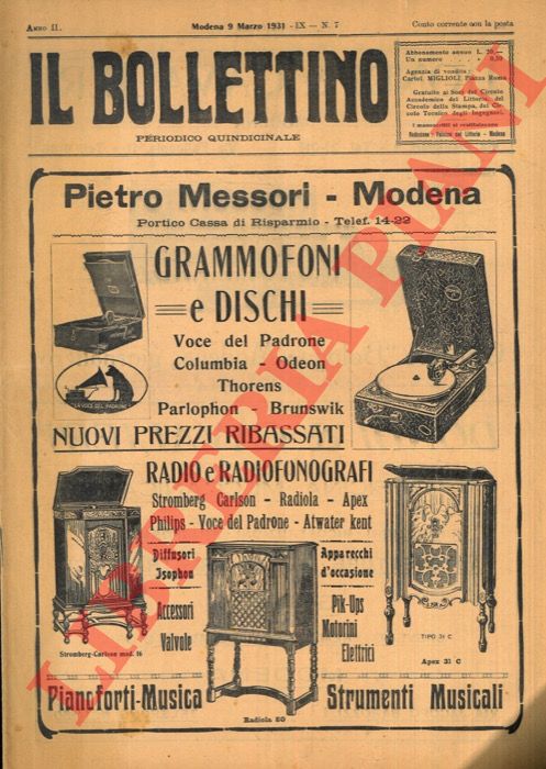 - - Il bollettino.