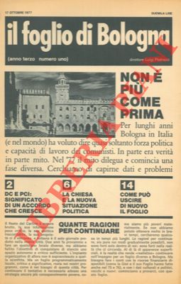 - - Il foglio di Bologna. Direttore Luigi Pedrazzi.
