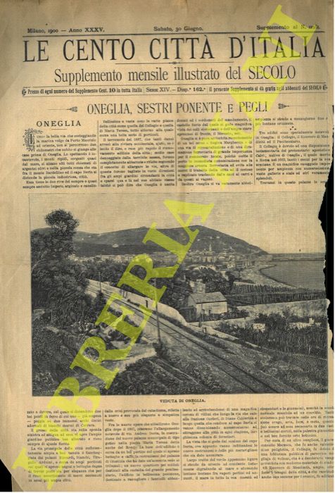 Le cento citt d'Italia - - Oneglia, Sestri Ponente e Pegli.