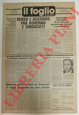 - - Il foglio di Bologna.