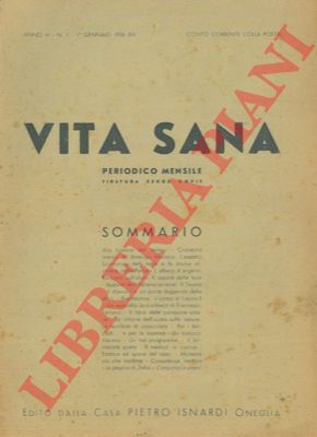 - - Vita sana. Periodico mensile.