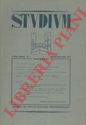 - - Studium. Rivista di vita e cultura professionale.