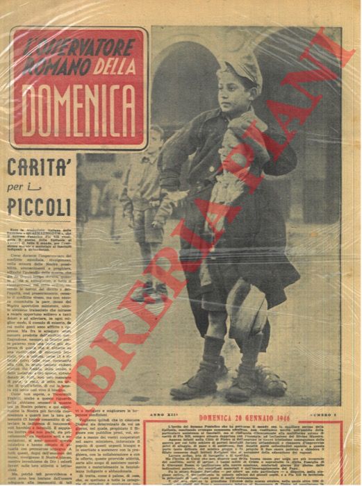 - - L'Osservatore Romano della domenica.