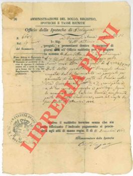 - - Officio delle Ipoteche di Bologna.