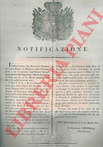 - - S.A.I. ha conferito per cinque anni al redattore ed estensore della Gazzetta di Firenze la privativa della stampa degli annunci, delle vendite giudiziarie e di altri atti di procedura dipendenti dai tribunali     civili stabiliti in tutto il circondario..