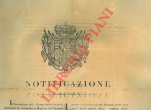 - - Richiamo a tutte le comunit del Granducato di soddisfare entro 10 giorni la tassa di redenzione.