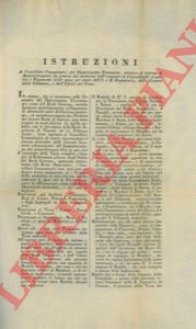 - - Istruzioni ai Cancellieri Comunitativi del Dipartimento Fiorentino, relative al sistema di amministrazione da tenersi nell'ordinare ai rispettivi camarlinghi i pagamenti delle spese. 