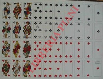 Pignalosa Ed.do - - Foglio di carte da gioco di tipo 