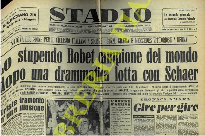 - - Lo stupefacente Bobet campione del mondo ...